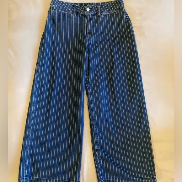 Joe’s Jeans High Rise Wide Leg Pinstripe Jeans